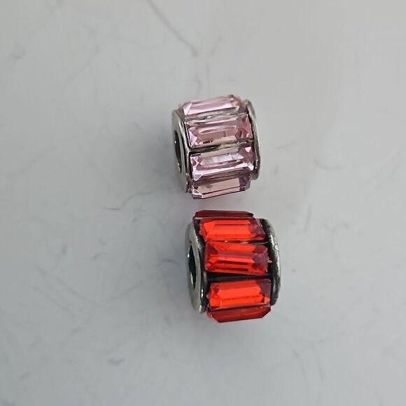 Chamilia Authentic Glass Charm Red & Pink - Picture 6 of 16